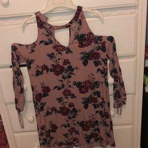 Flower Off Shoulder Top